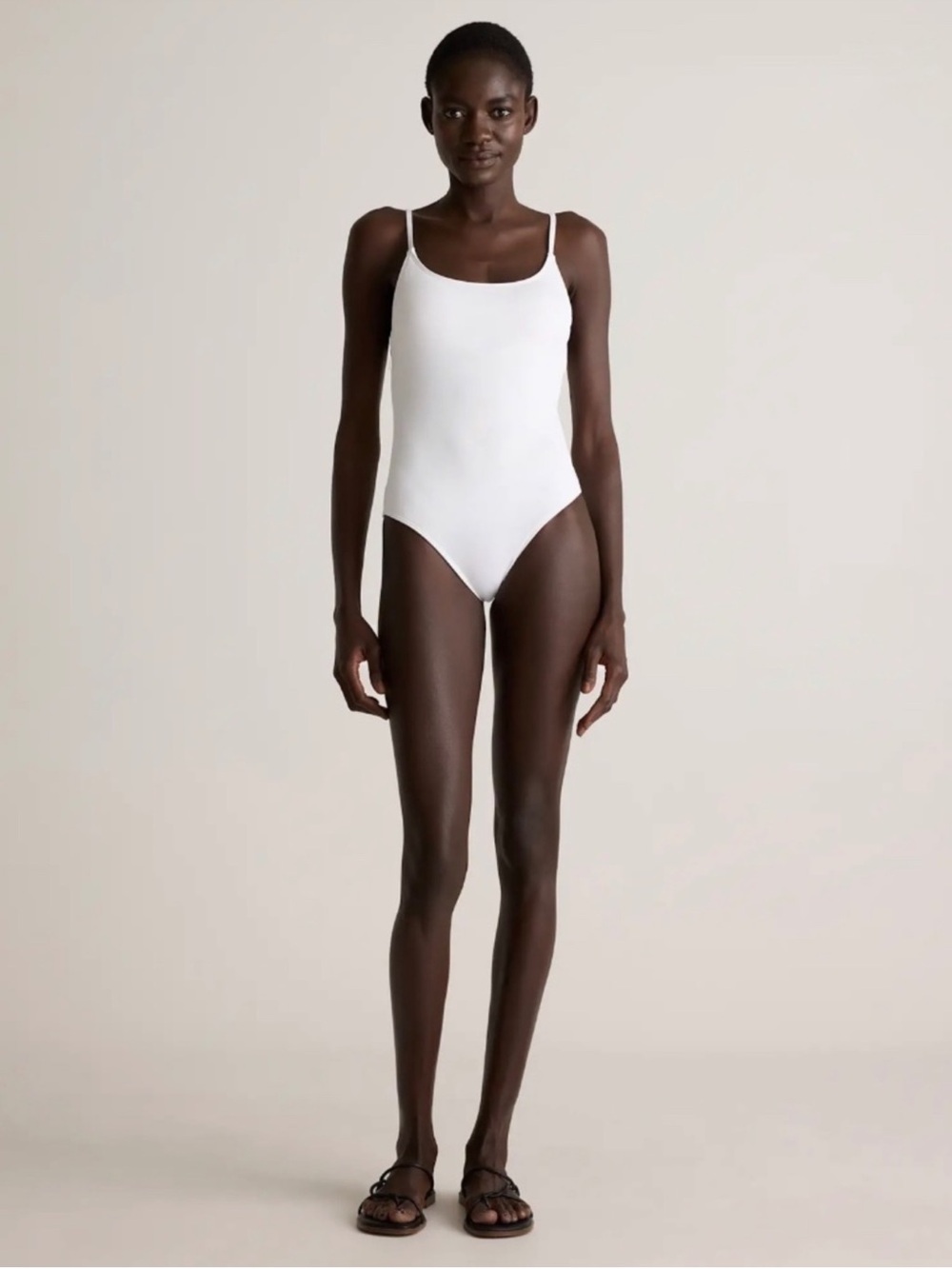 NWT QUINCE Cami One Piece XL Ivory 0819
